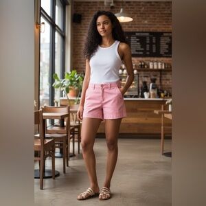 Ann Taylor LOFT Coral Pink Shorts – Size 4 – Preppy Casual